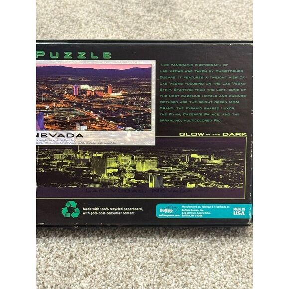 LAS VEGAS, NEVADA Panoramic Puzzle, Glow in the Dark 765 pcs 3' long - Picture 4 of 6